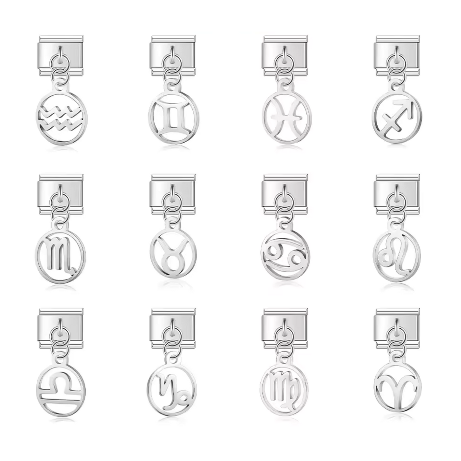 Charm Italien - Pendentif Signe Astrologique Argenté