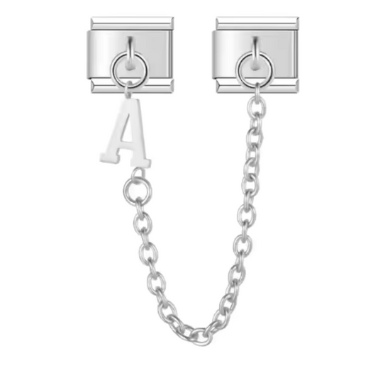 Charm Italien - Double Médaillon Lettre Argent – De A à Z