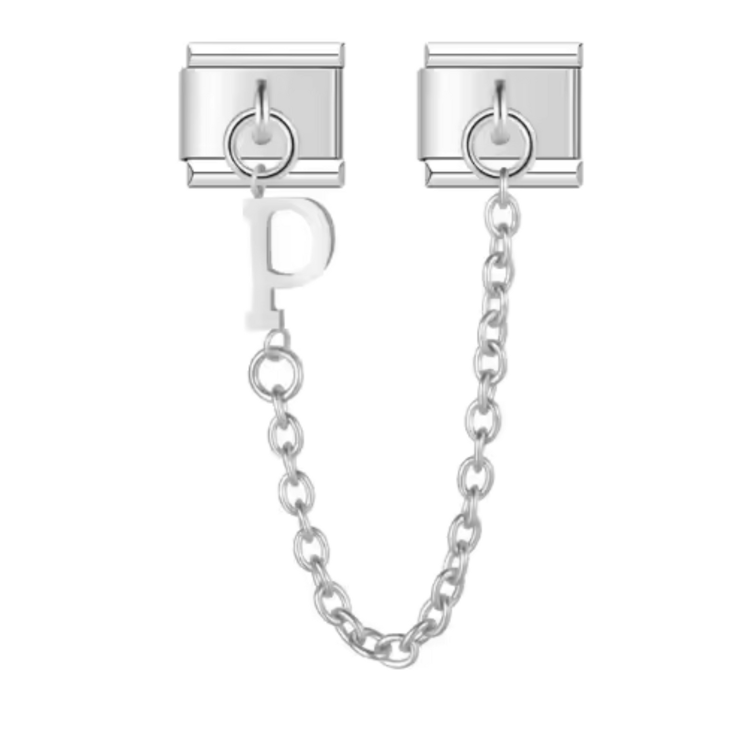 Charm Italien - Double Médaillon Lettre Argent – De A à Z