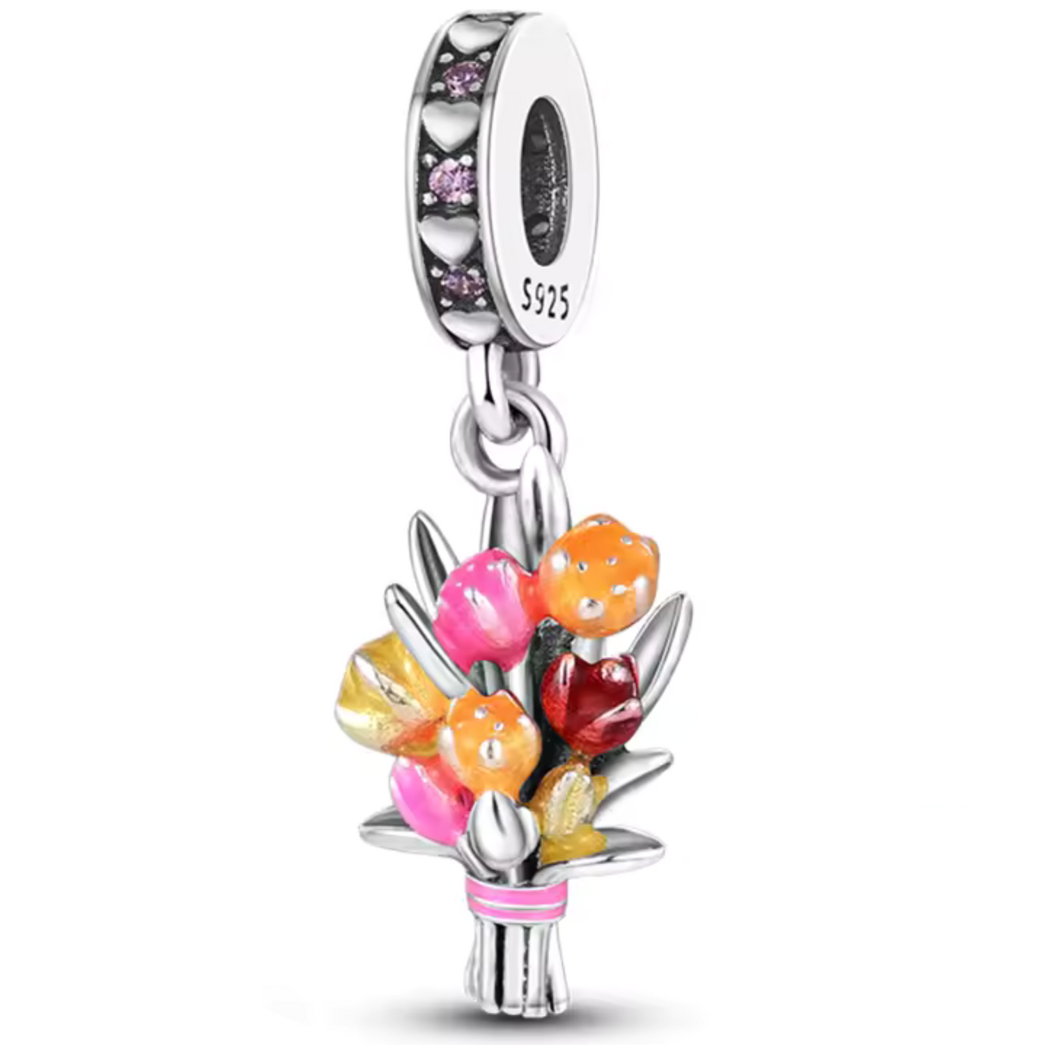 Charm Pendentif Bouquet de Fleurs