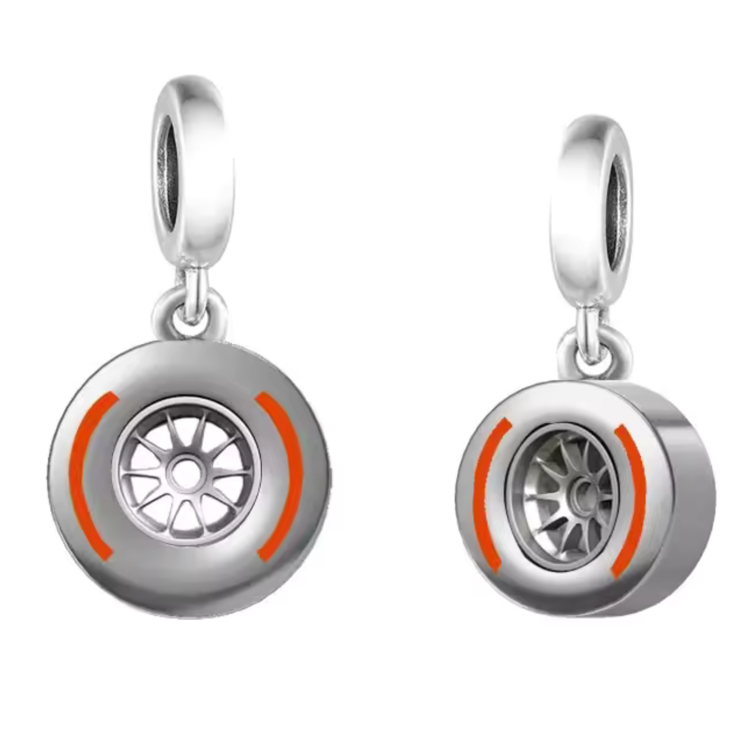 Charm Pendentif Roue de F1 – Précision et Performance