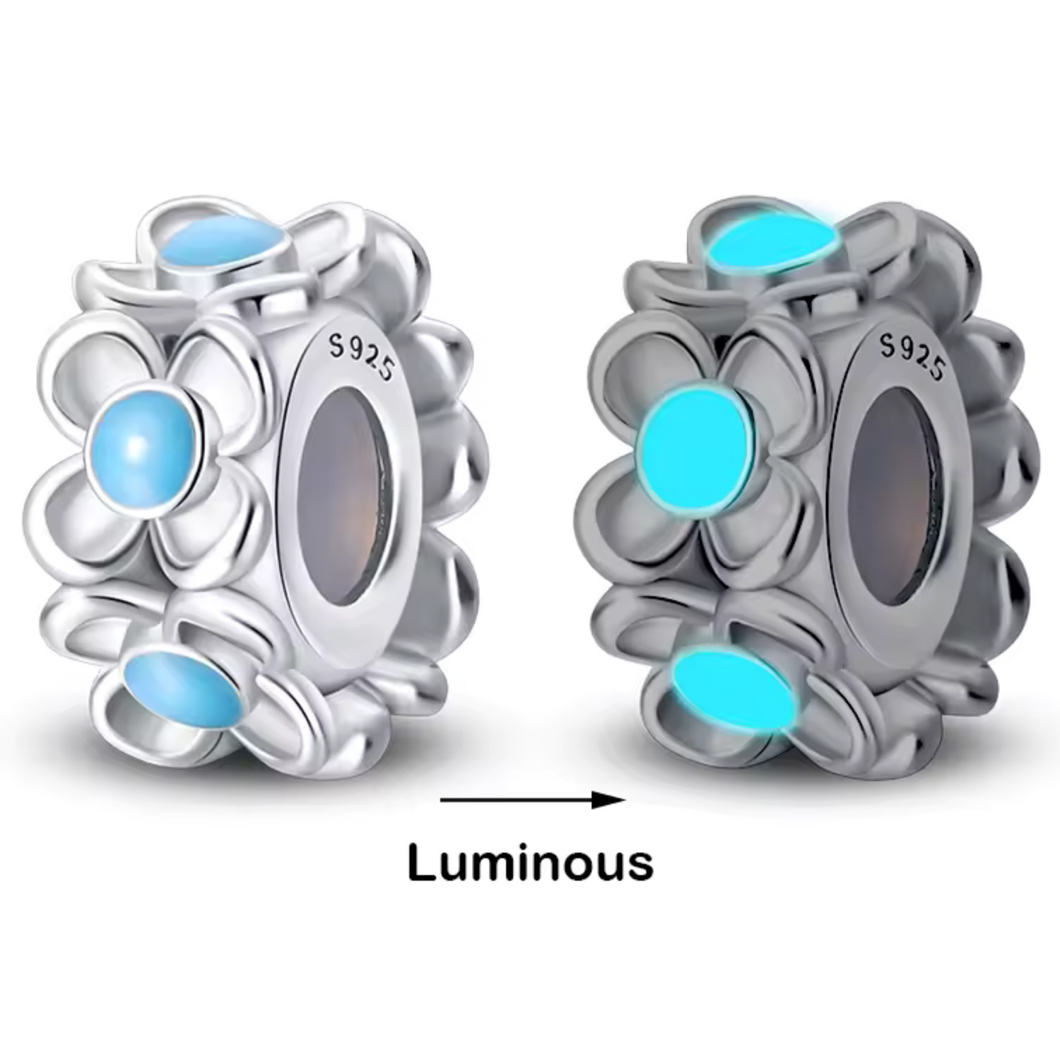 Charm Fleur "Glow in the Dark"