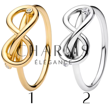 Bague Infini Élégante – Or ou Argenté