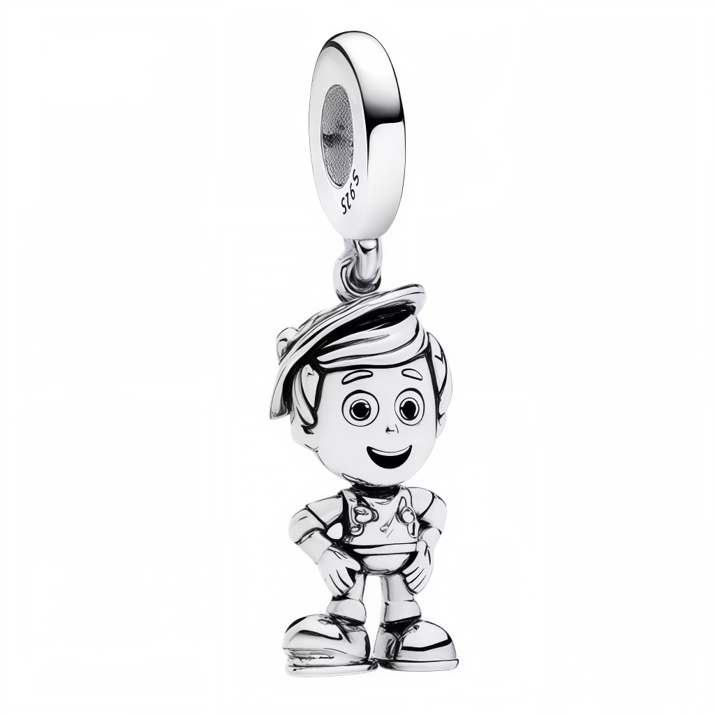 Charm Pendentif - Woody Argenté