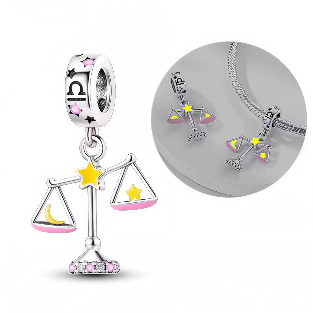 Charm Pendentif - Balance avec Effet Glow in the Dark