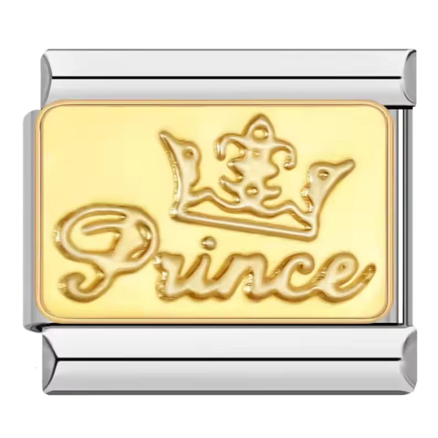 Charm Italien Argenté et Doré – Prince