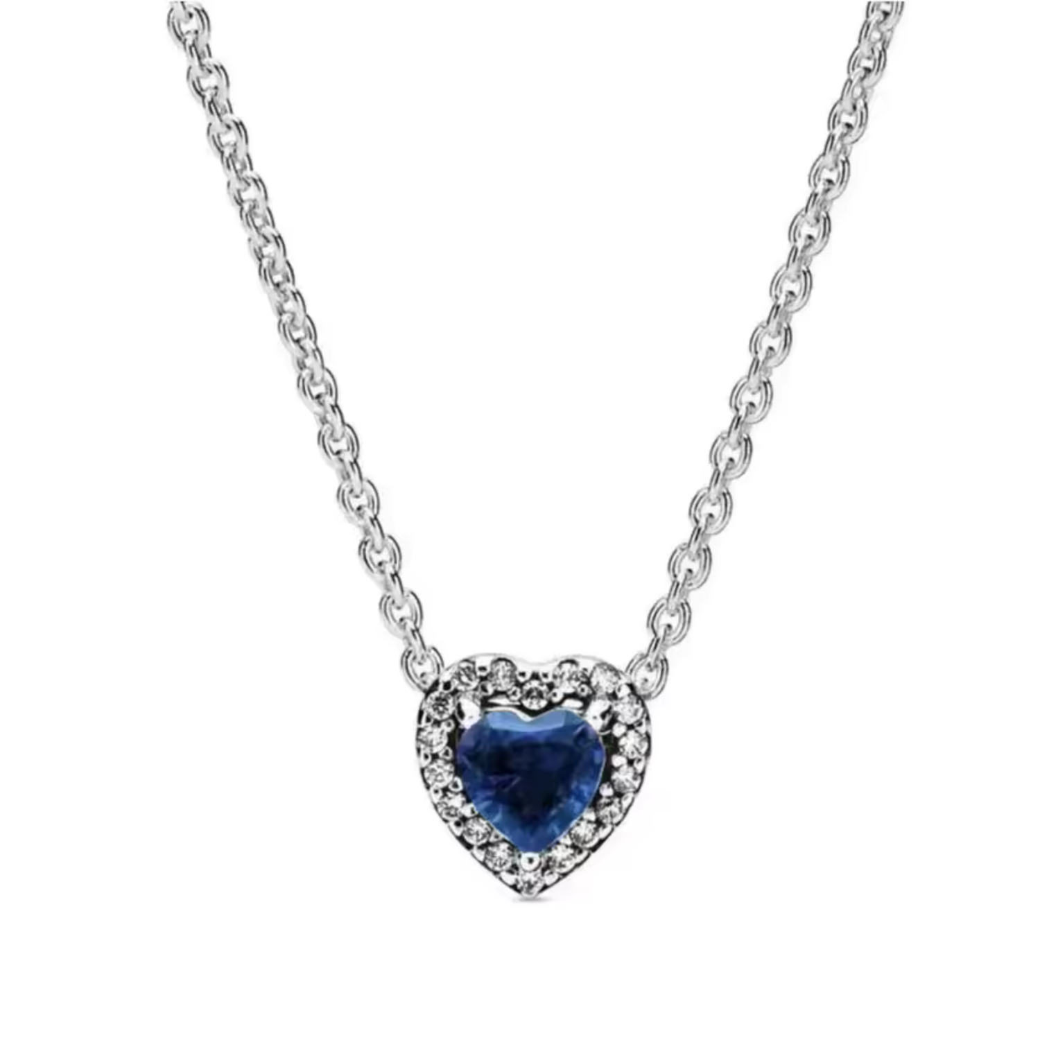 Collier Cœur Argenté – Élégance Colorée et Symbolique