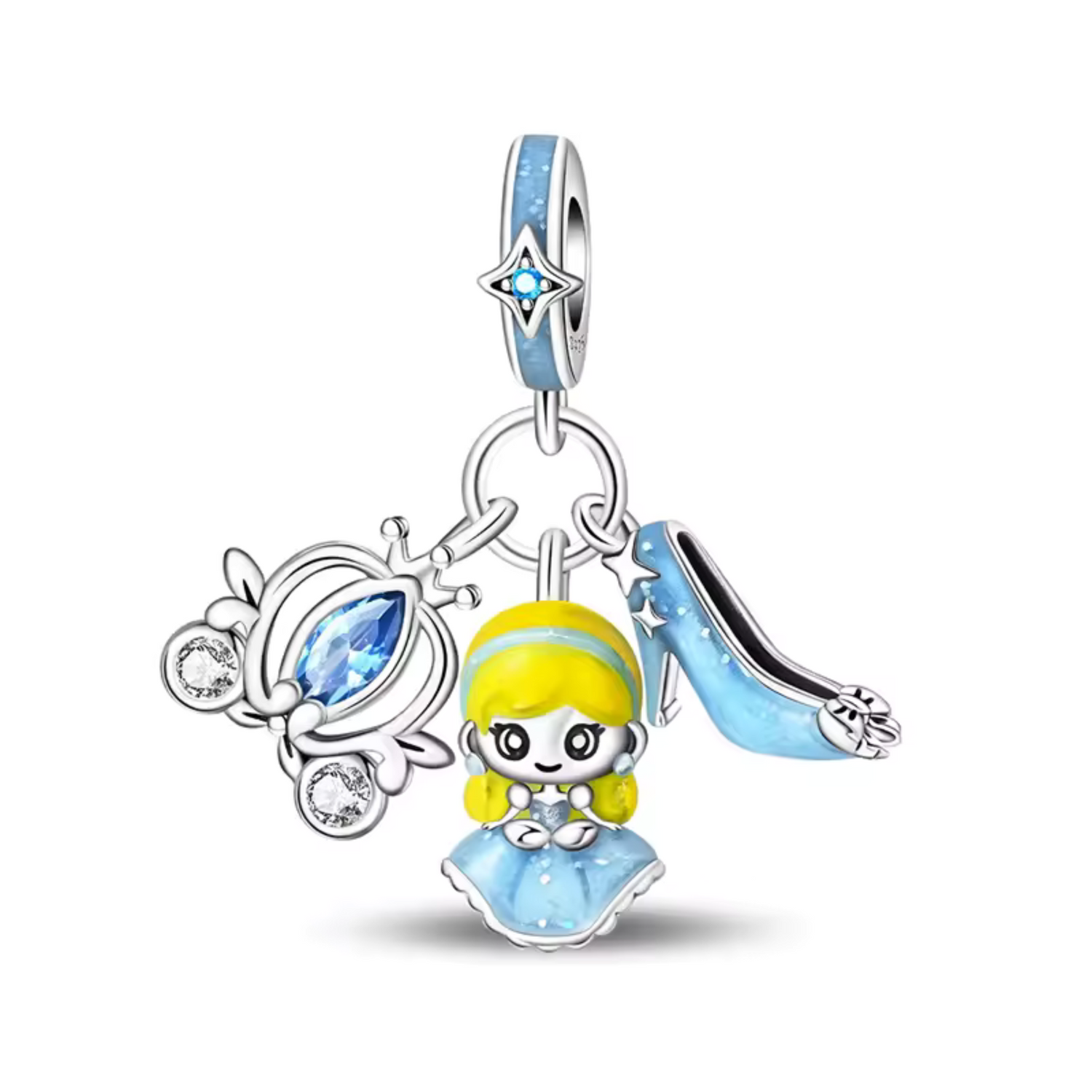 Charm Conte de Fées – Carrosse, Cendrillon et Chaussure