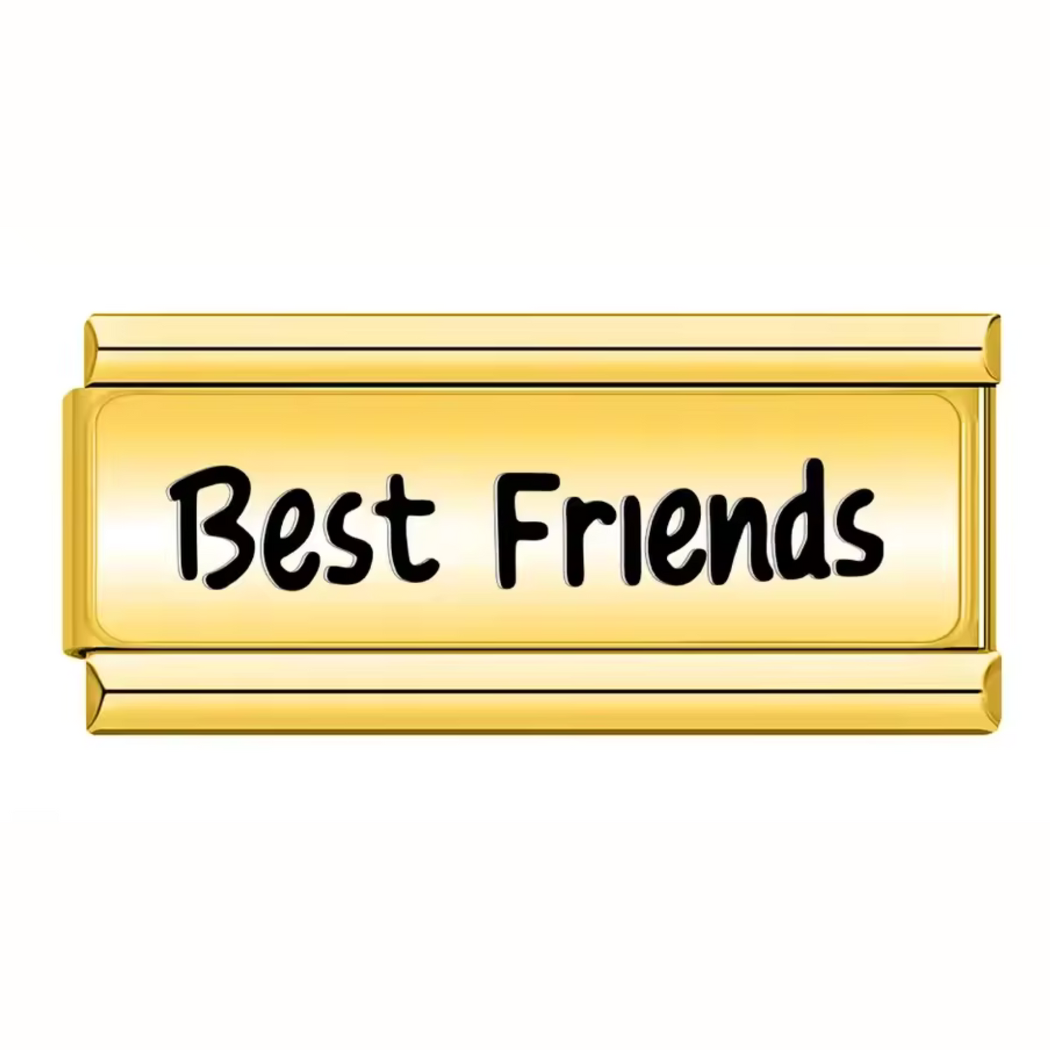 Charm Italien Long Argenté ou Doré – “Best Friends”