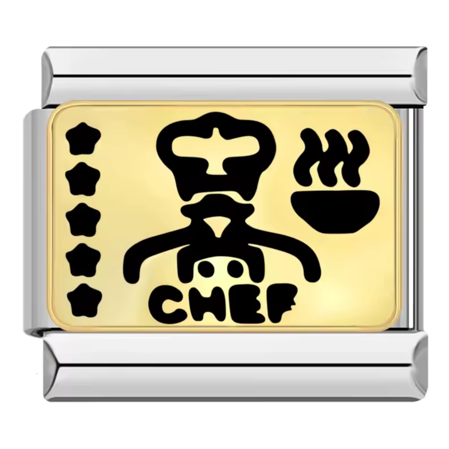 Charm Italien Argenté – Chef Cuisinier