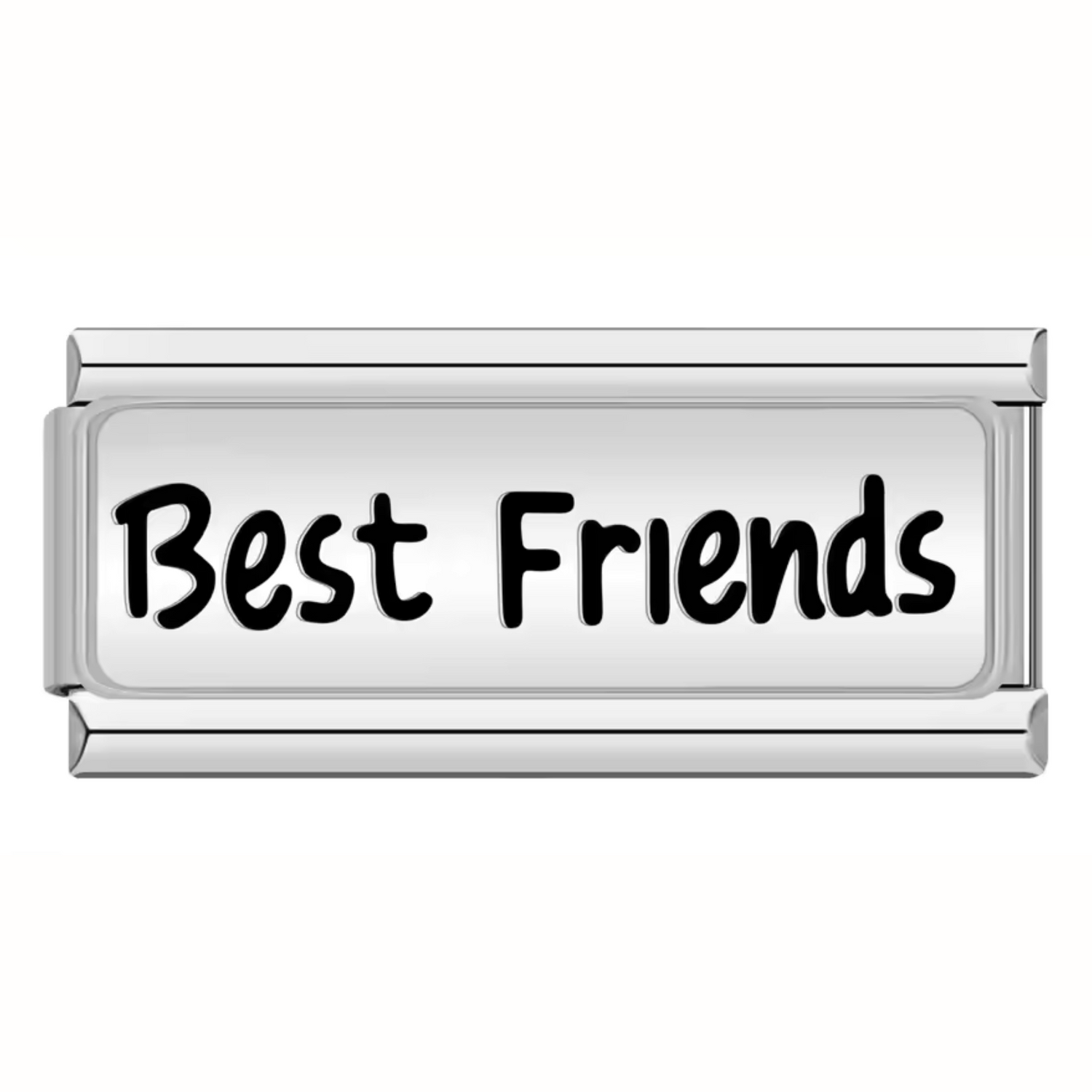 Charm Italien Long Argenté ou Doré – “Best Friends”