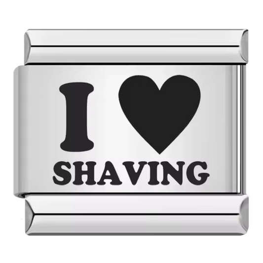Charm Italien Argenté – I Love Shaving