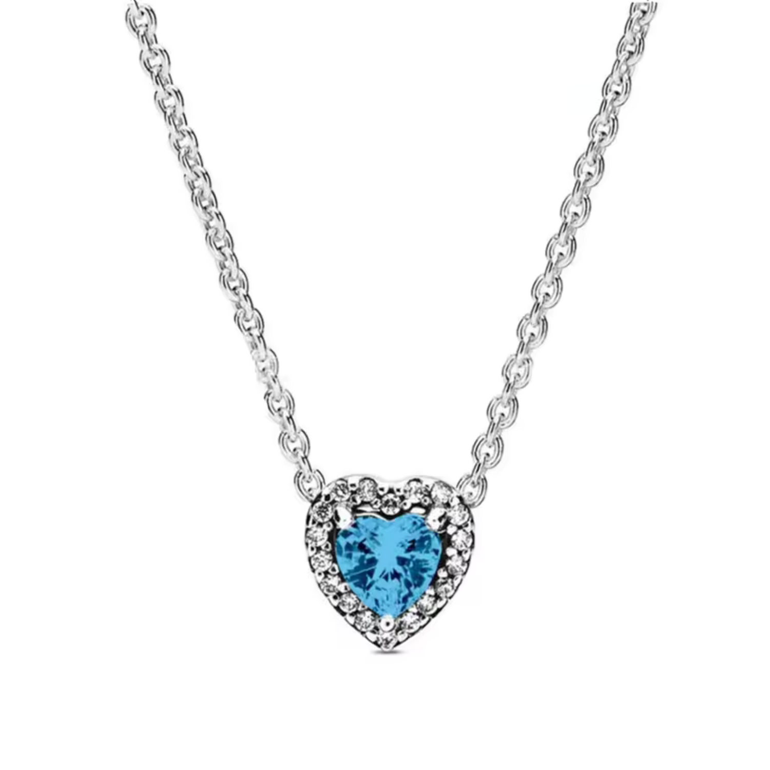 Collier Cœur Argenté – Élégance Colorée et Symbolique