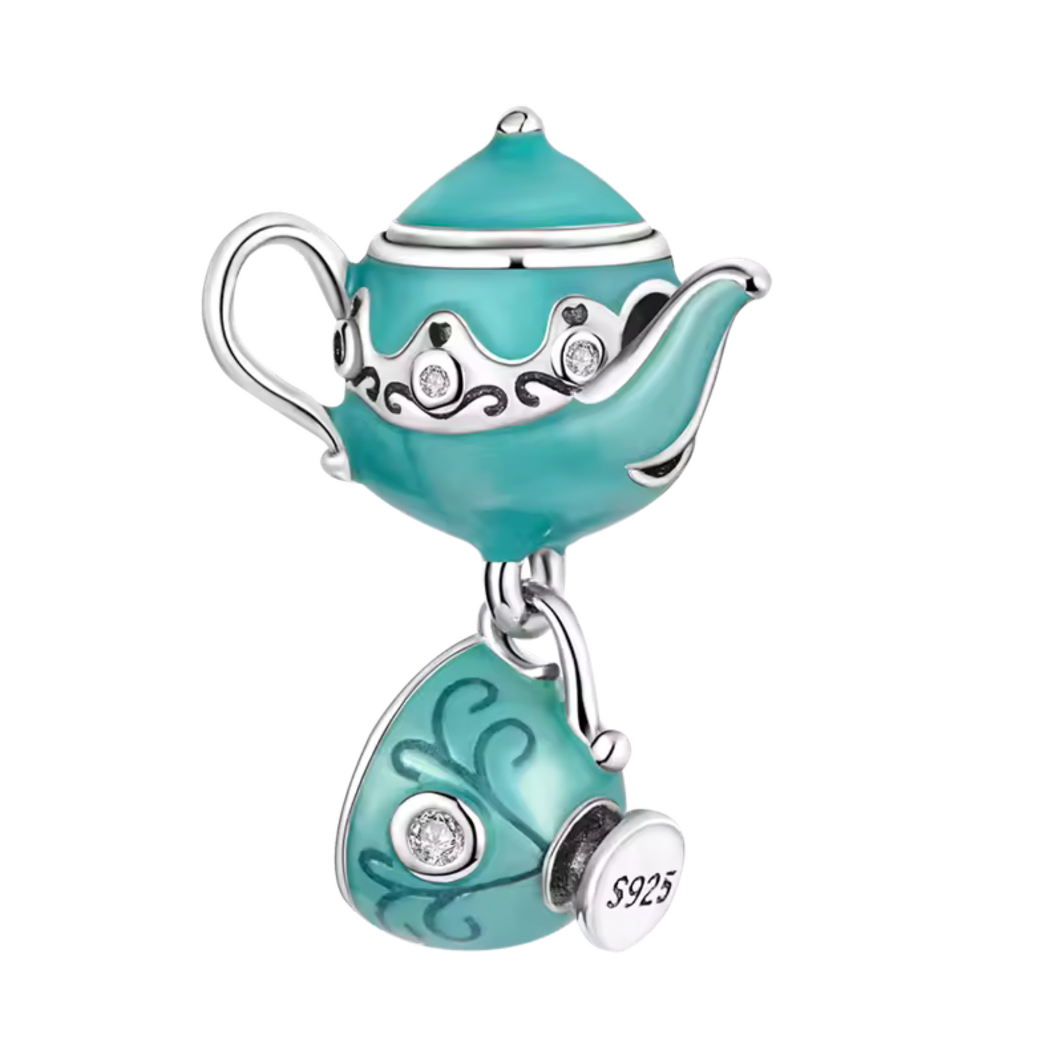 Charm Pause Thé – Théière Bleue et Tasse
