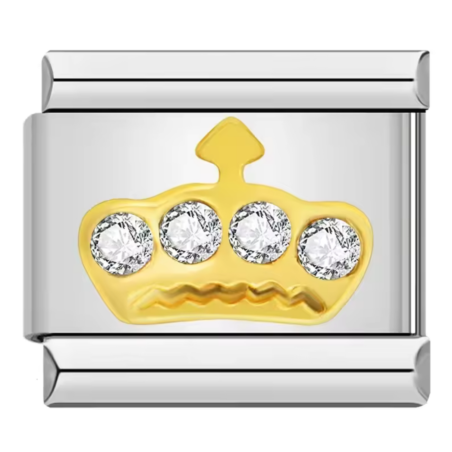 Charm Italien Argenté ou Doré – Couronne