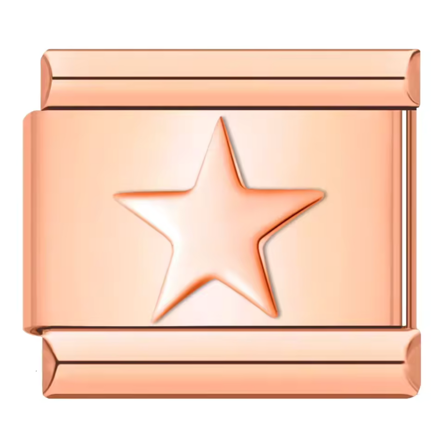 Charm Italien – Étoile en Argenté, Doré ou Or Rose