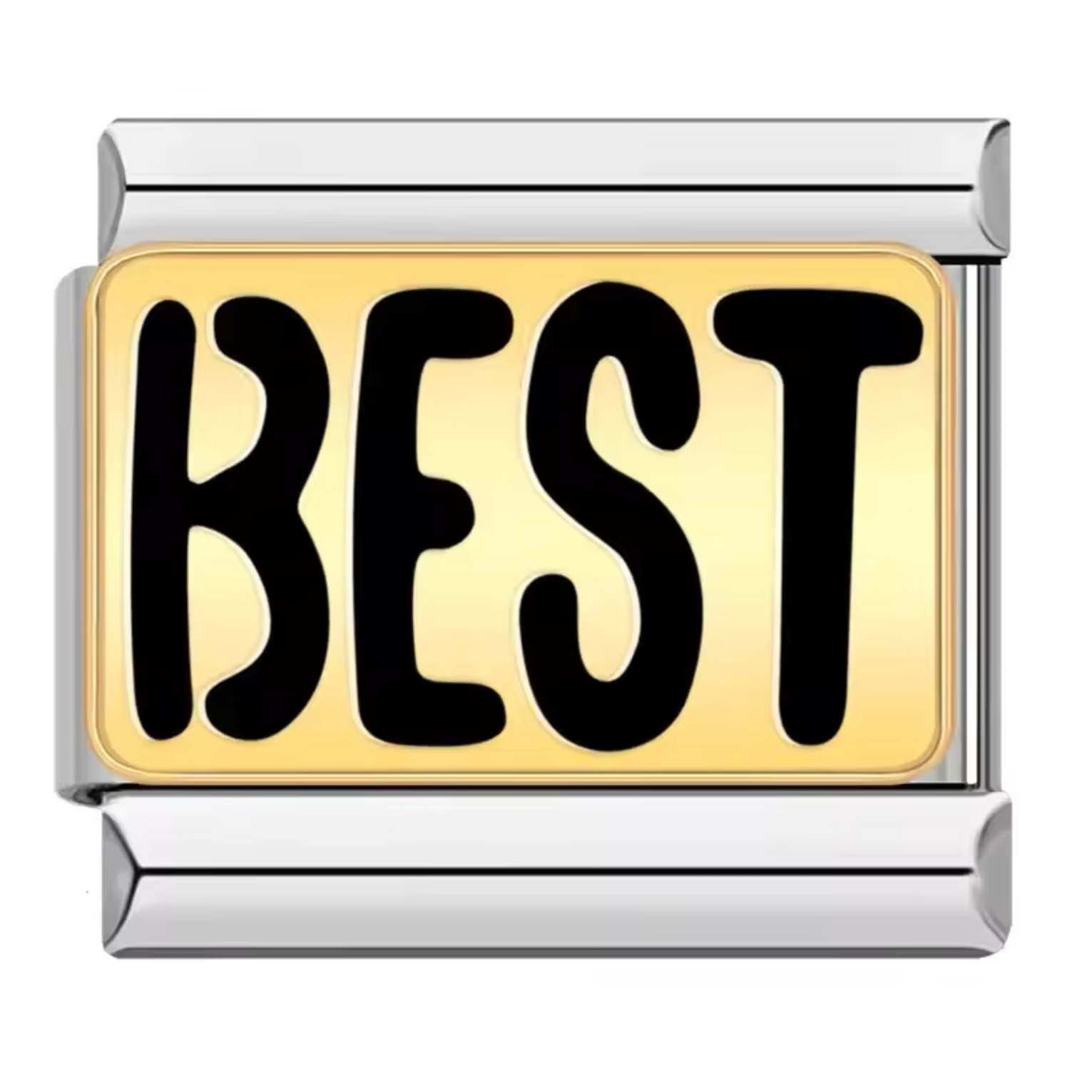 Charm Italien Argenté et Doré – “Best”