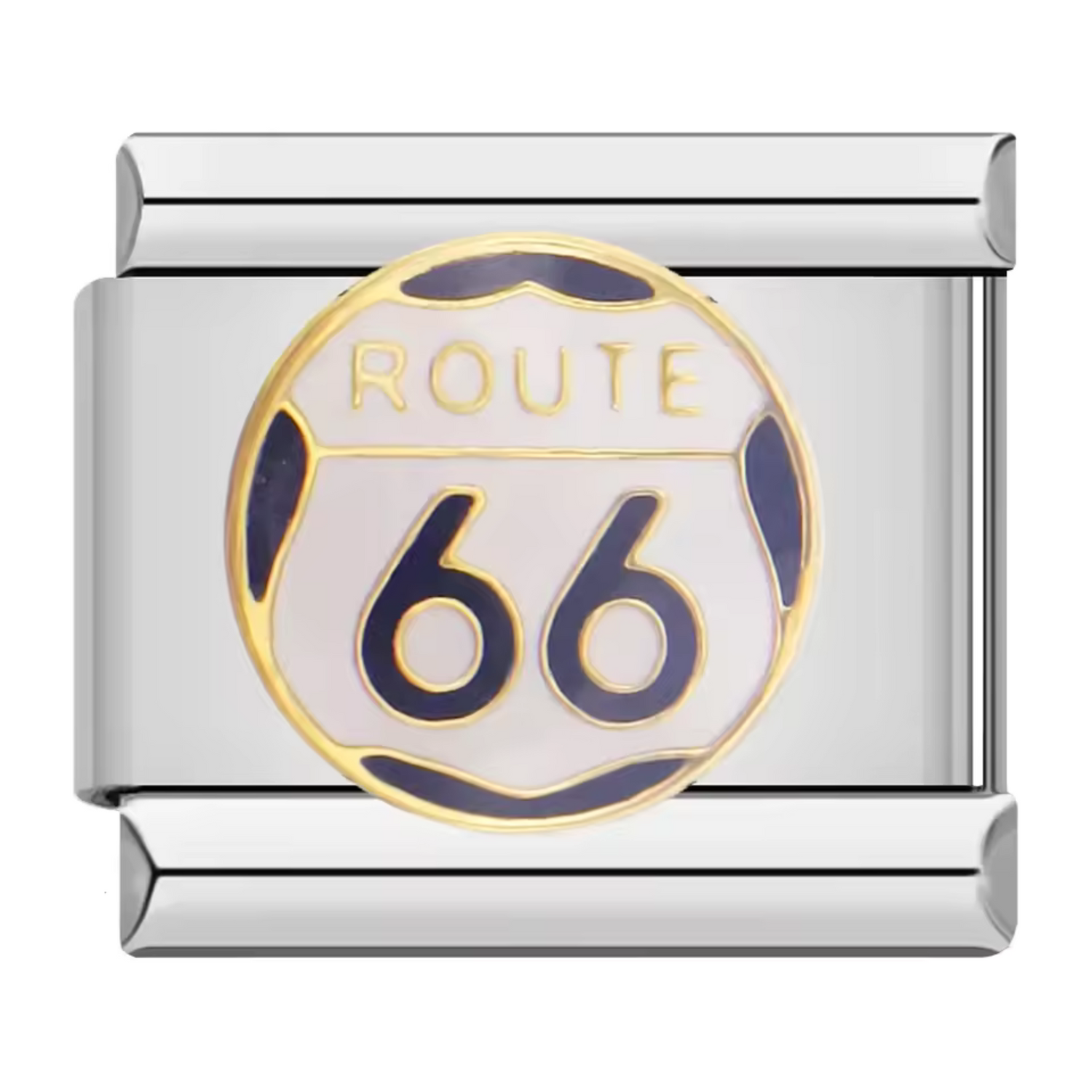 Charm Italien Argenté ou Doré – Route 66