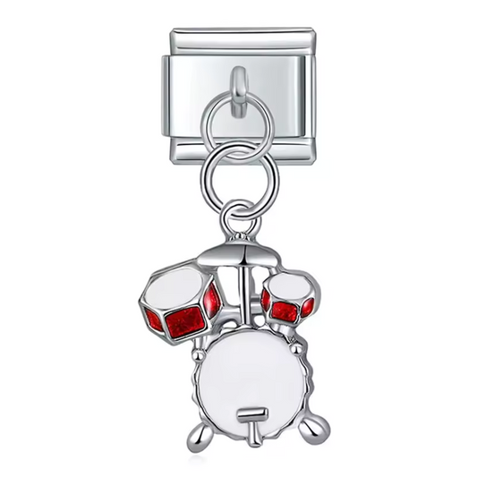 Charm Italien Pendentif Argenté – Batterie