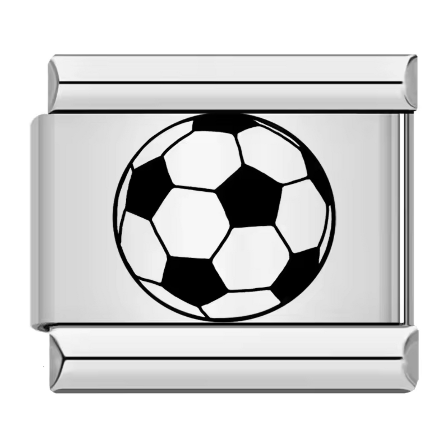 Charm Italien Argenté – Ballon de Foot