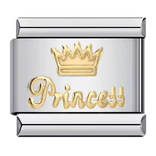 Charm Italien couleur Doré ou Argenté – Princess