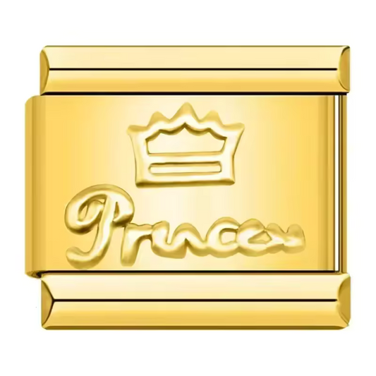 Charm Italien couleur Doré ou Argenté – Princess
