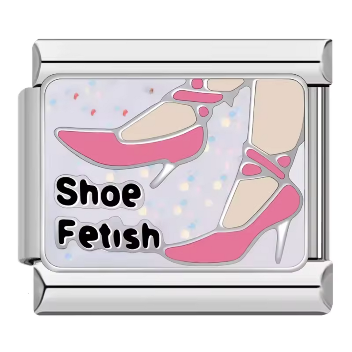 Charm Italien Argenté – “Shoe Fetish” avec Talon