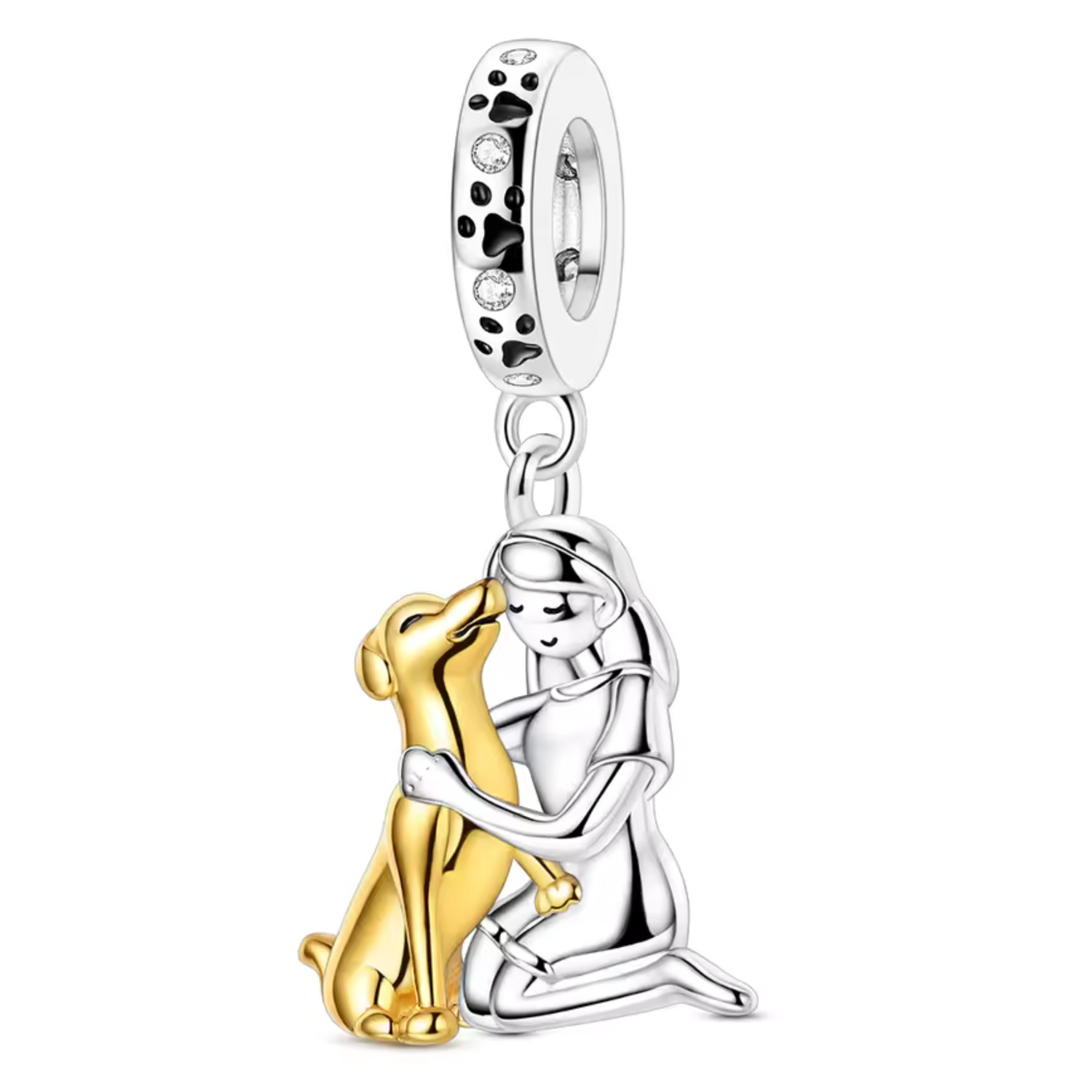 Charm Complicité Partagée – Femme et Son Chien