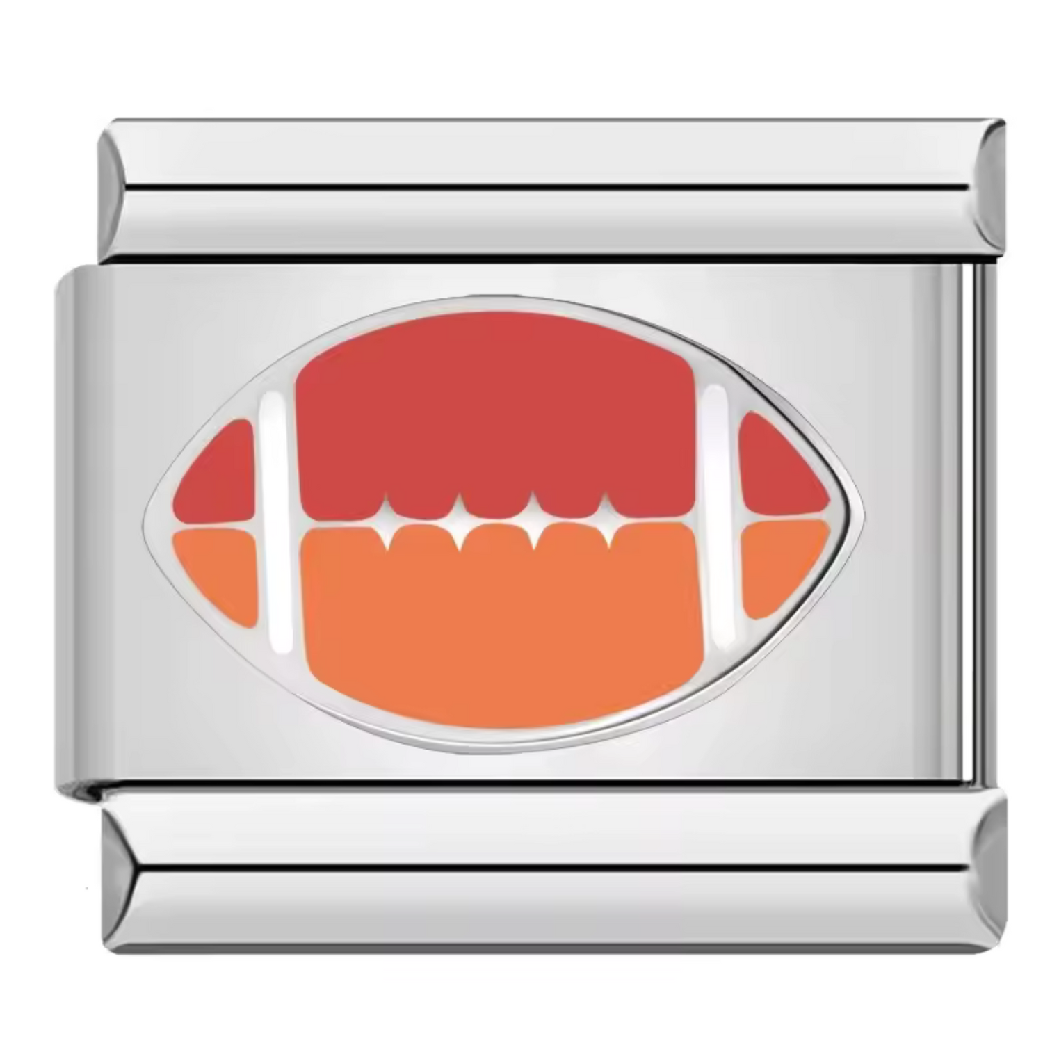 Charm Italien Argenté – Ballon de Rugby