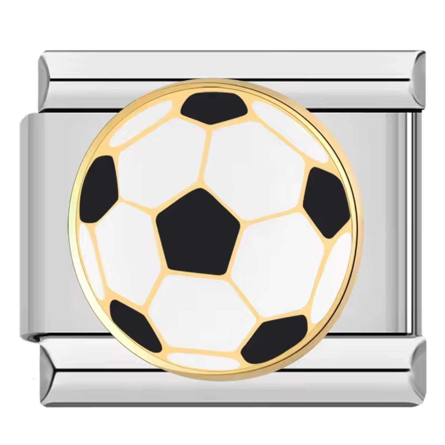 Charm Italien Argenté – Ballon de Foot