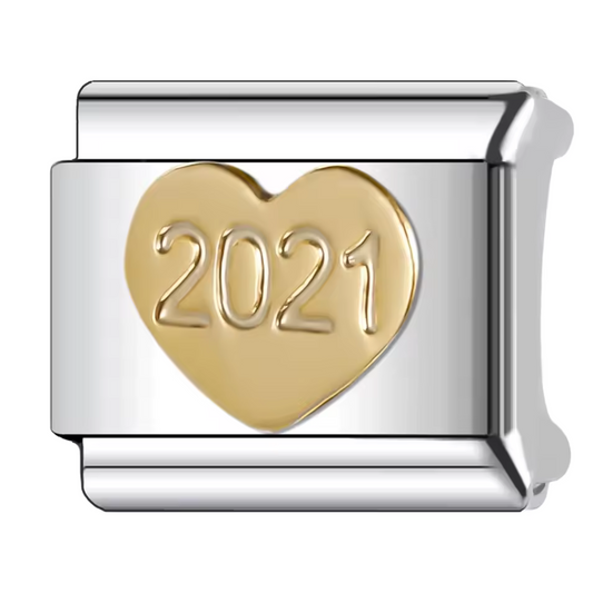 Charm Italien – Cœur Année 2021, 2022 ou 2023