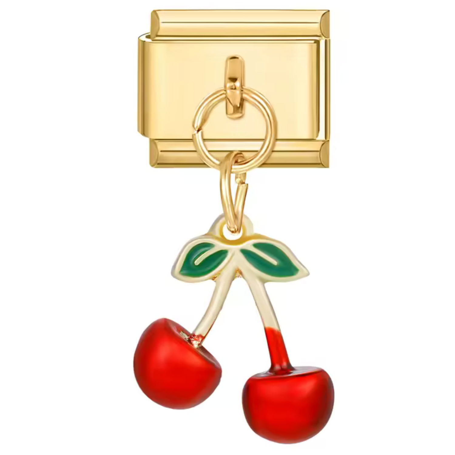 Charm Italien Pendentif – Cerise Dorée
