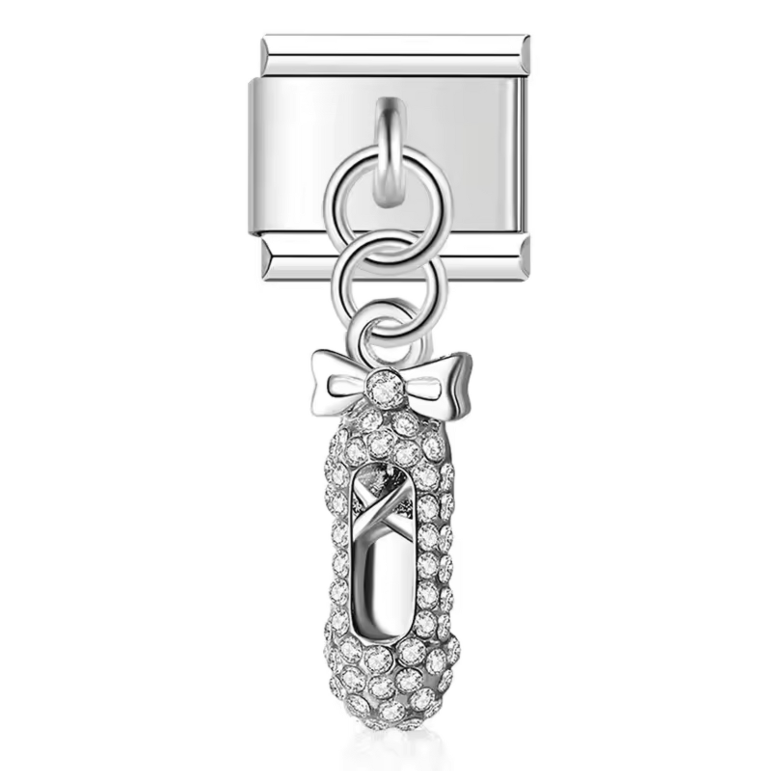 Charm Italien Argenté Pendentif – Chaussure Ballet