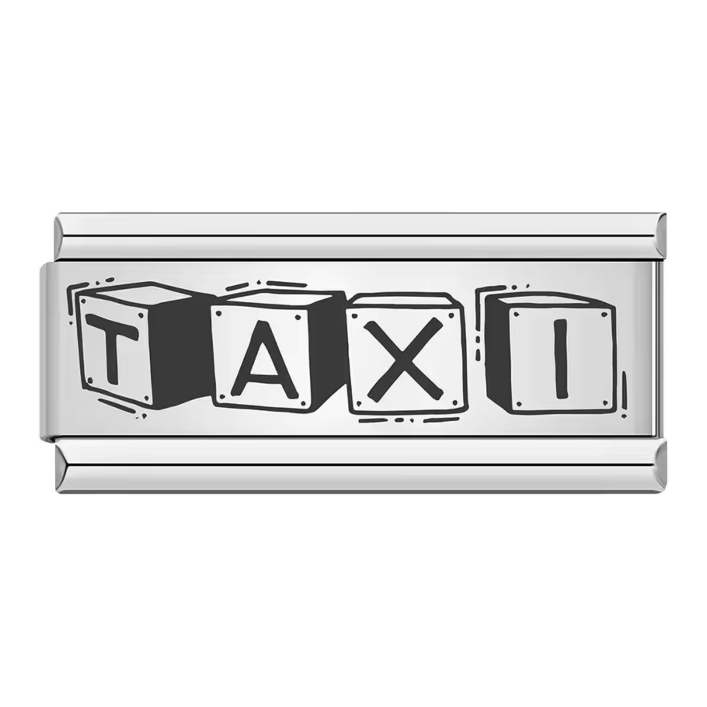 Charm Italien Argenté – Taxi