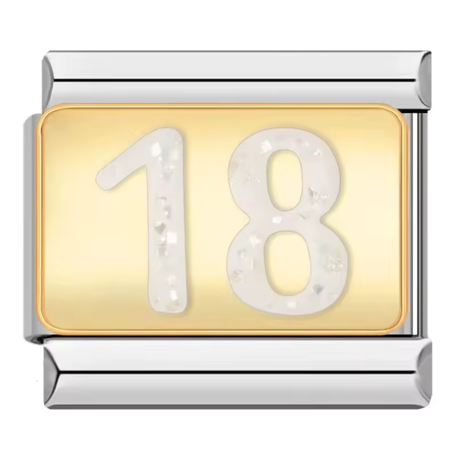 Charm Italien Argenté – Chiffre 18