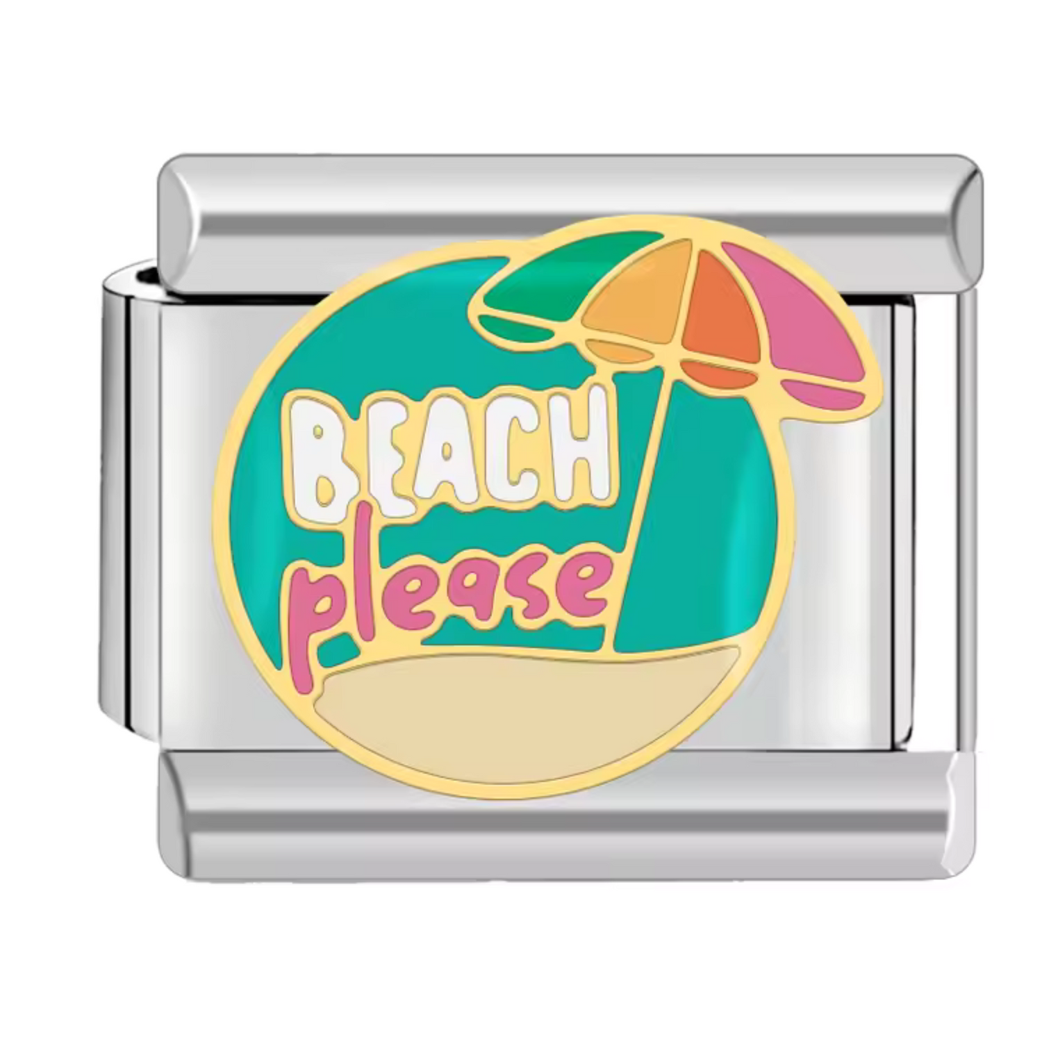 Charm Italien – Argenté "Beach Please"