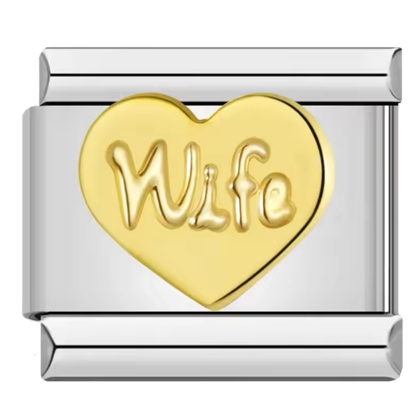 Charm Italien – Cœur “WIFE”