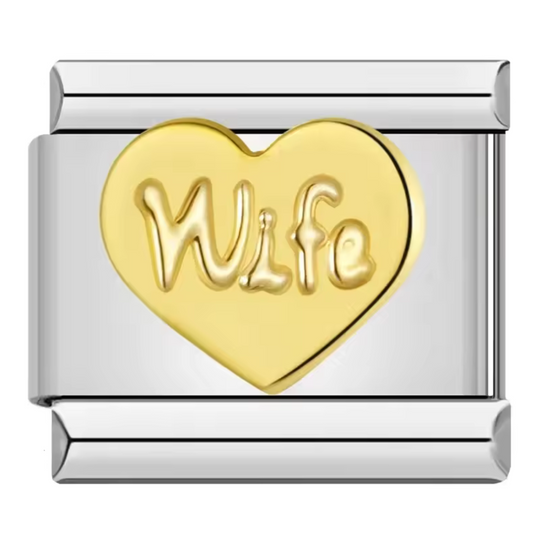 Charm Italien – Cœur “WIFE”
