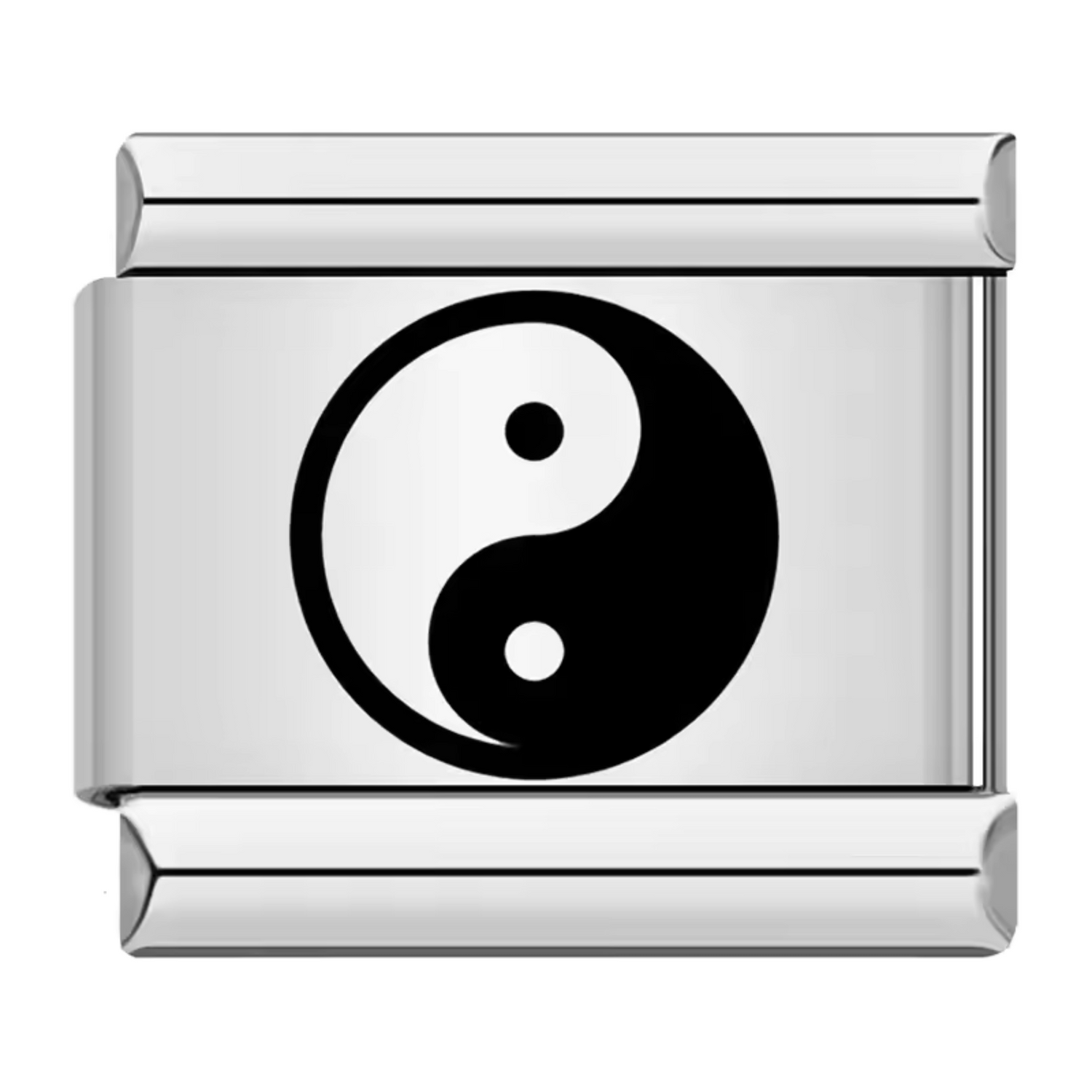 Charm Italien – Symbole Yin et Yang Argenté