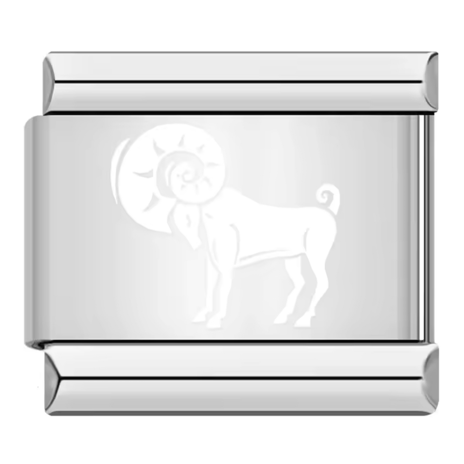 Charm Italien Argenté et Blanc – Signe Astrologique