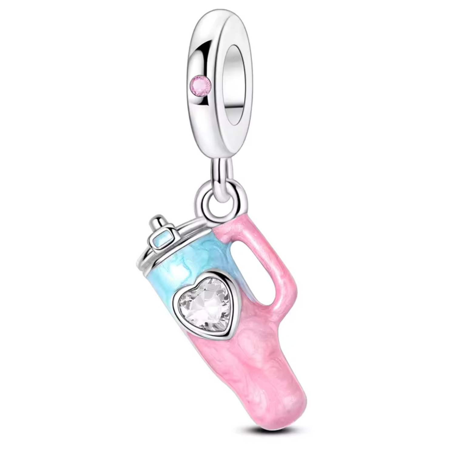 Charm Gobelet Rose et Bleu – Style et Fraîcheur