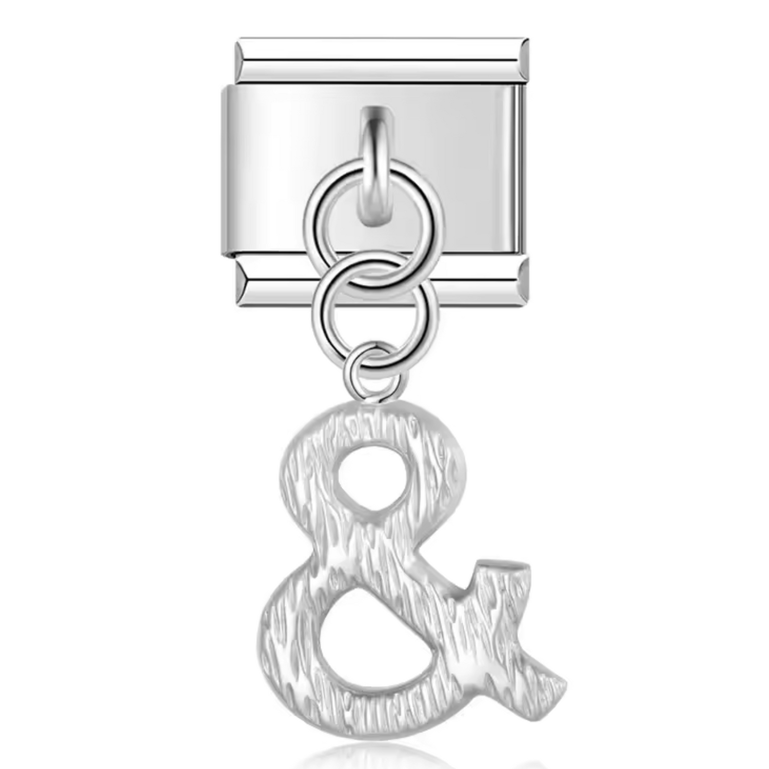 Charm Italien Pendentif – Symbole “&” Argenté