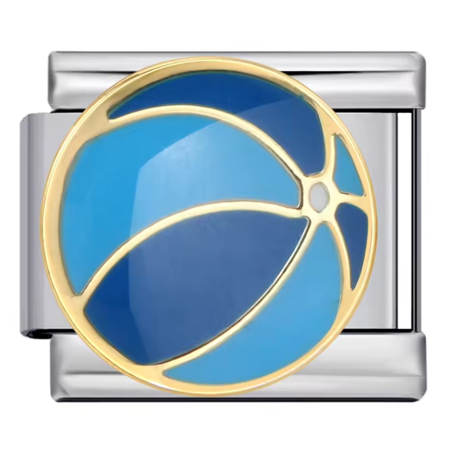 Charm Italien – Argenté Ballon Bleu