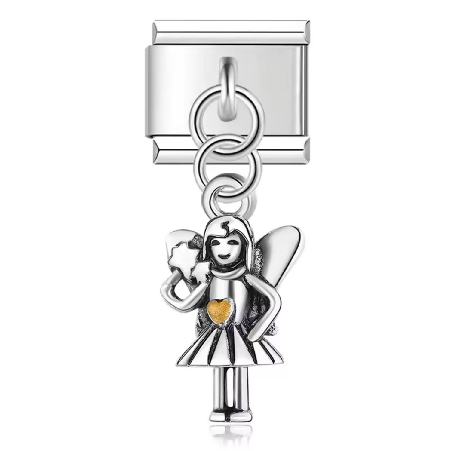 Charm Italien Pendentif Argenté – Fée