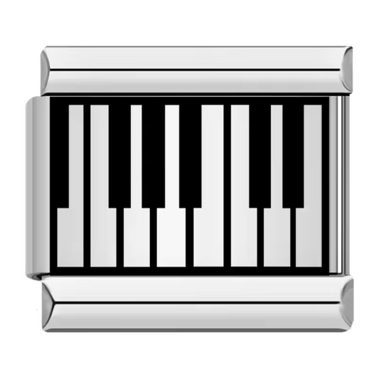 Charm Italien Argenté – Touche de Piano