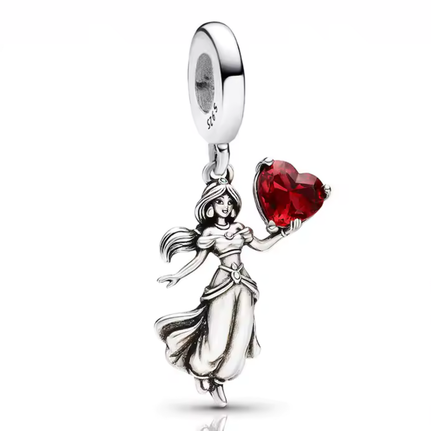 Charm Jasmine au Cœur Rouge – Force et Passion