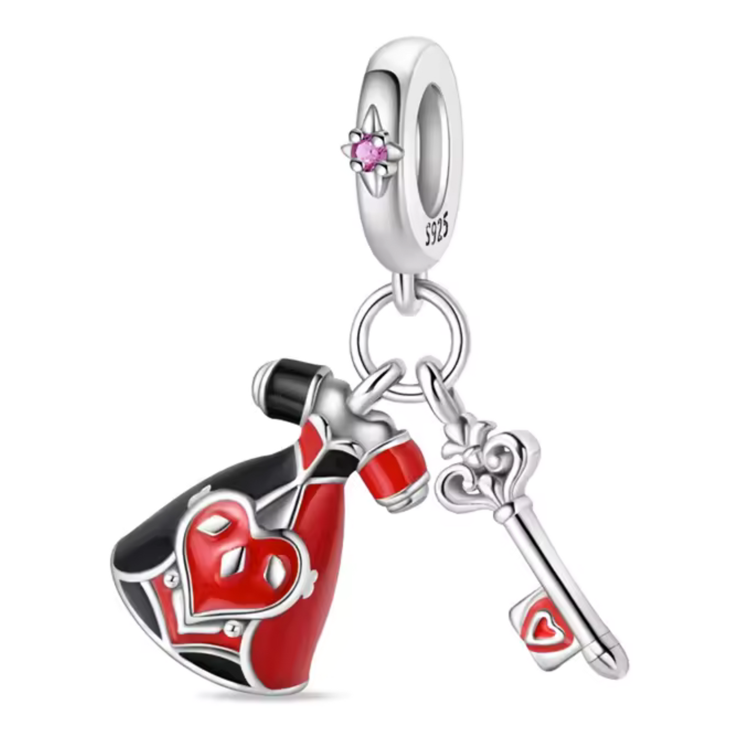 Charm Robe de la Reine de Cœur avec Clé