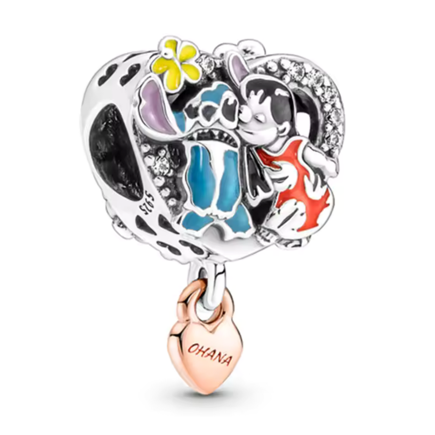 Charm Cœur Lilo et Stitch