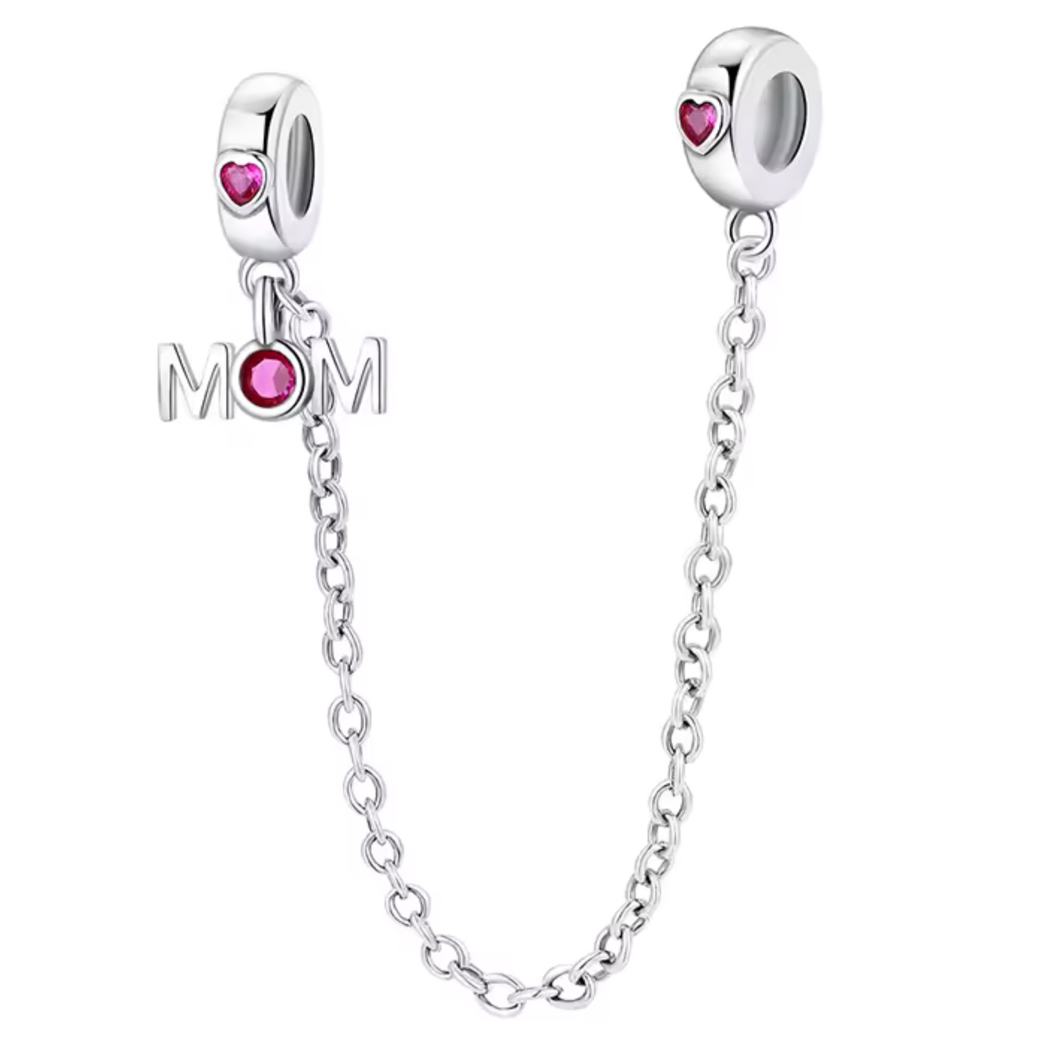 Charm Chaîne "MOM" – Amour et Gratitude Éternelle