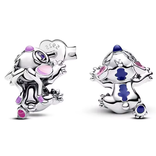 Boucles d’Oreilles Argentées Stitch – Esprit Fun et Aventure